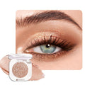 HHLTOH Light Brown Single Glitter Eyeshadow Makeup, Neutral Cream Eye Shadow for Women, Brown Shimmer Singles Eyeshadow Palette Pigmented Waterproof, sombras para ojos, Blendable, Vegan & CrueltyFree