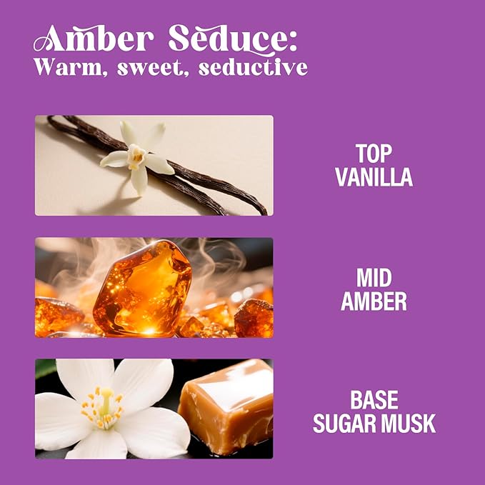 Body Spray for Women, Amber Seduce, Bling Fragrance Mist, 3.4 fl oz