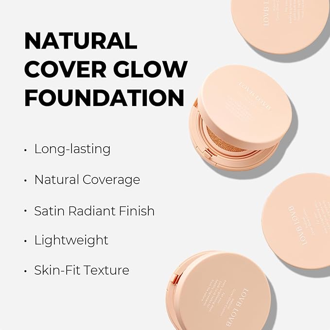 LOVB LOVB Natural Cover Glow Cushion Foundation 21P Porcelain Ivory