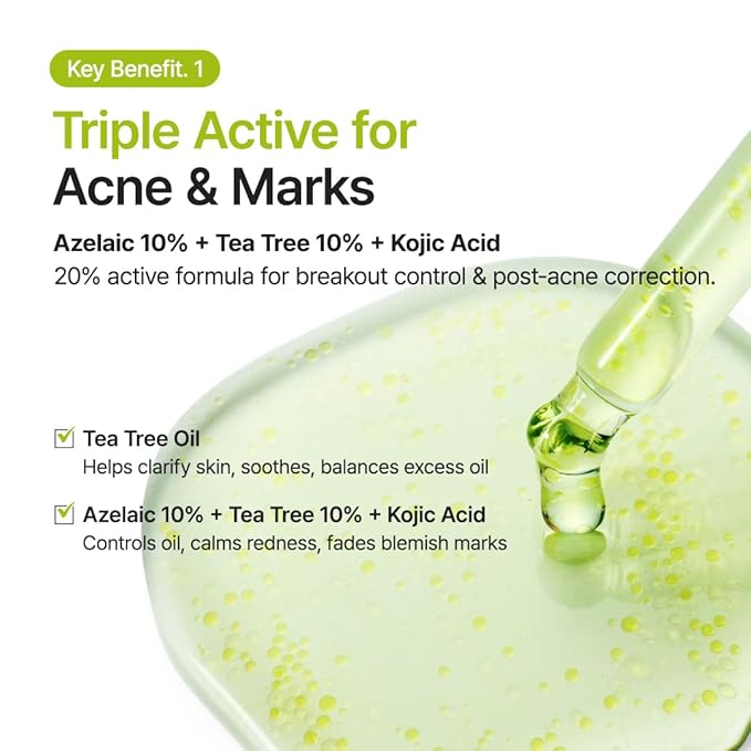 PURITO Azelaic 10% + Kojic Serum | Blemish Care, Redness Relief 1.01 Fl.oz