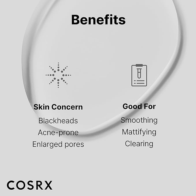 COSRX Niacinamide 2% + BHA 4% Blackhead Exfoliant Korean Toner, 3.38fl.oz