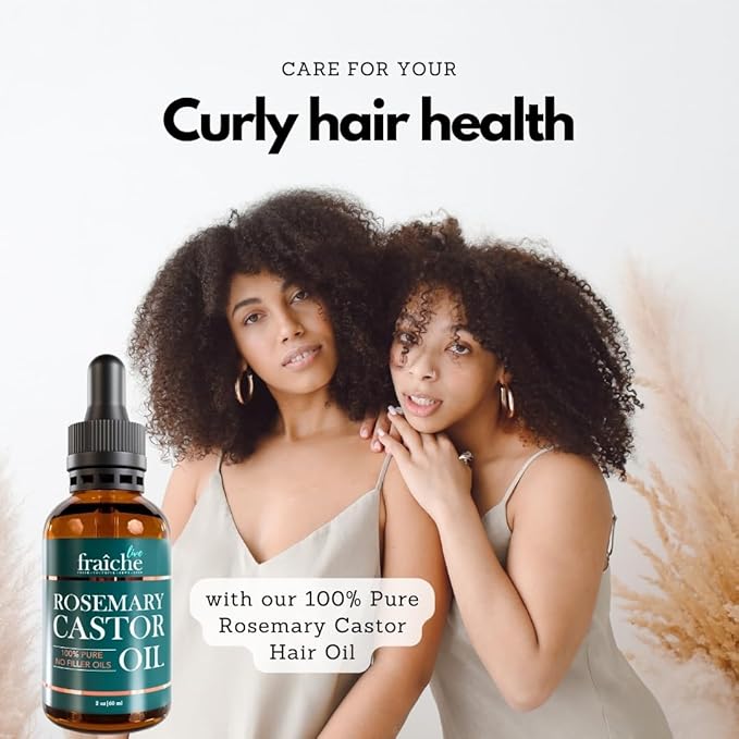 Rosemary Essential Oil For Hair Growth Blend with Castor Oil Scalp Hair Oil