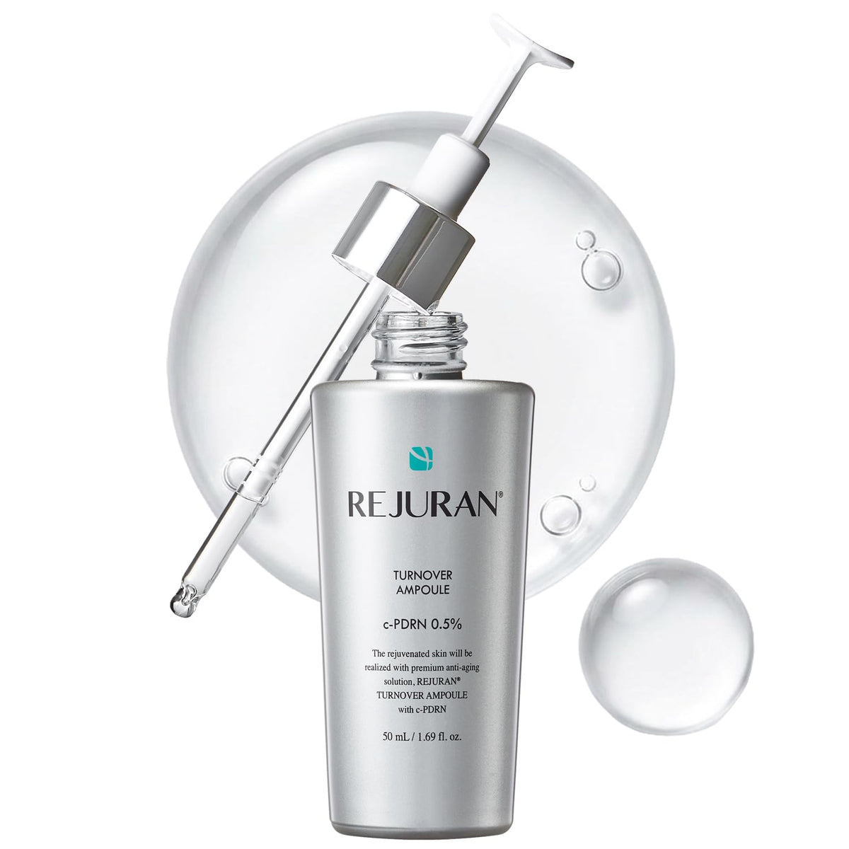 REJURAN Dual Effect Ampoule, DOT DUAL c-PDRN® Face Serum, 1.69 fl oz