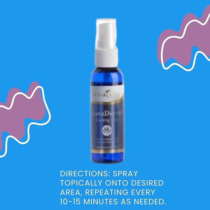 Young Living Lavaderm Cooling Mist - Refreshing Mist with Lavender Essential Oil - Soothes and Hydrates Skin - 2 fl oz Gently Hydrates, Soothes, and Rejuvenates Skin - Premium essential oils