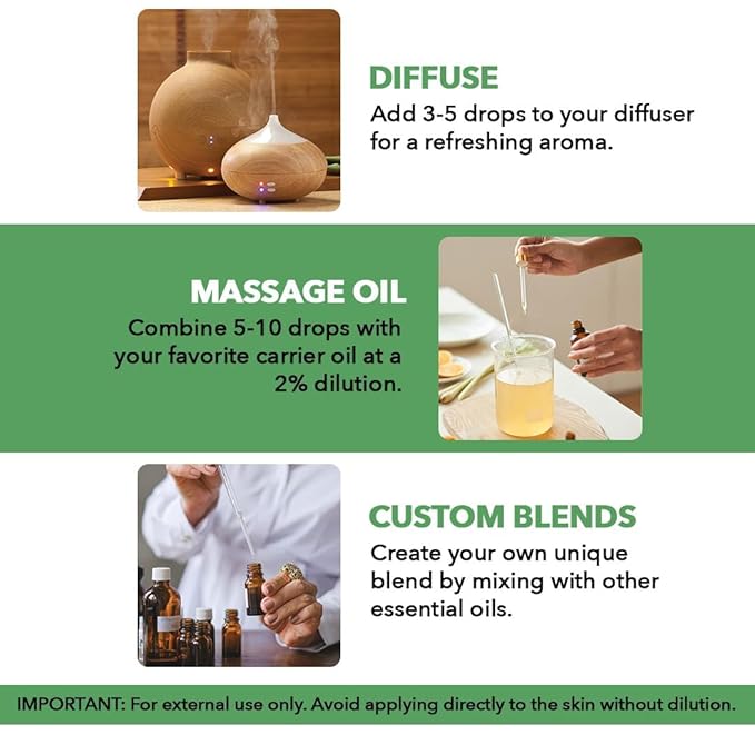 Majestic Pure Tea Tree Essential Oil for Diffuser - 4 Fl Oz