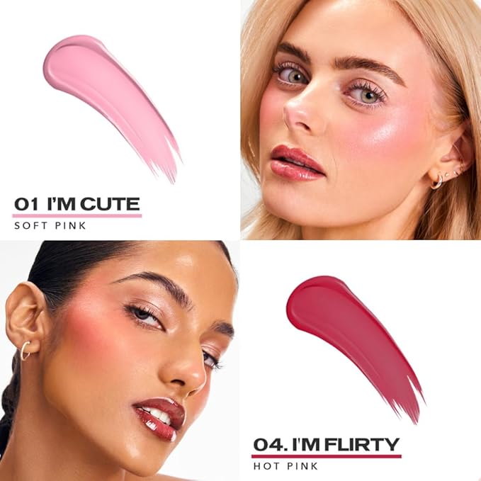 Sacheu Cheek STAY-N Liquid Blush, Flirt Mode Duo