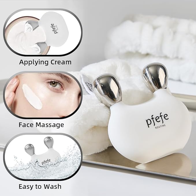 Stainless Steel Bunny Gua Sha & Face Roller, Cryo Rabbit Massager