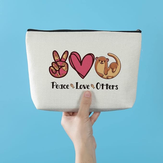 Otter Gifts Stuff Makeup Bag Otter Animal Lovers Gifts for Women
