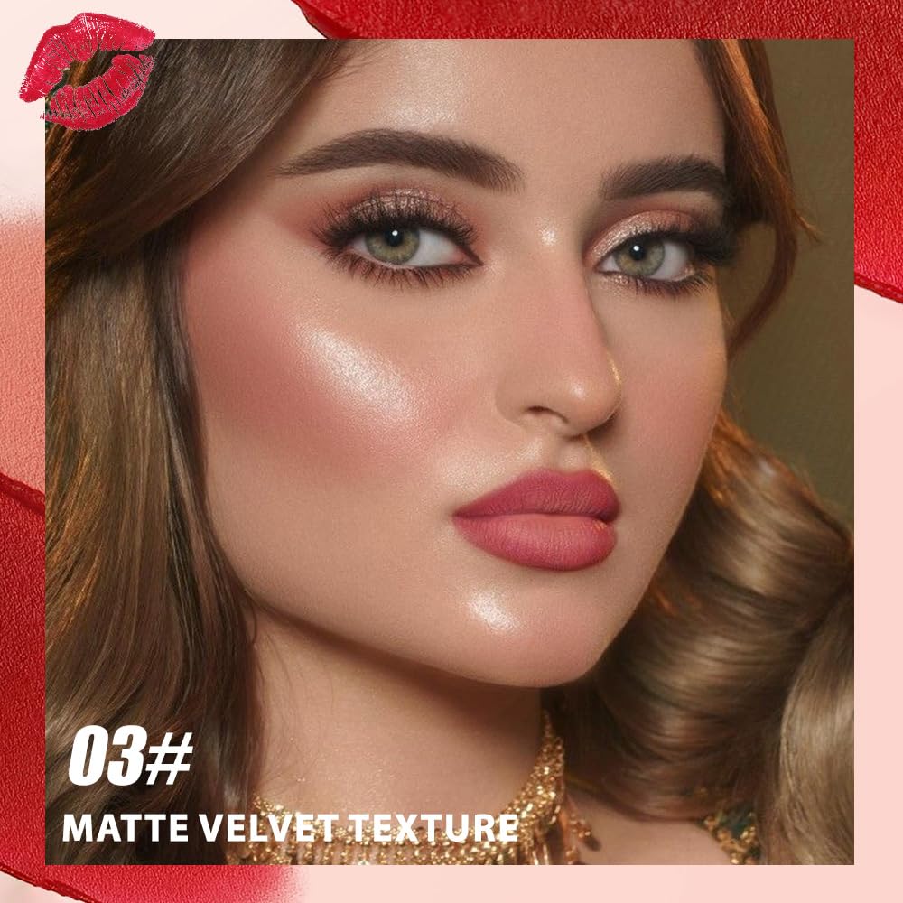 BINGBRUSH 2-in-1 Matte Lip Liner and Lipstick, Long Lasting Lip Pencil