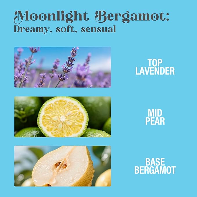 Body Spray for Women, Moonlight Bergamot, Bling Fragrance Mist, 3.4 fl oz