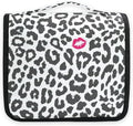 senya Hanging Travel Toiletry Bag Leopard Kiss Kit Makeup Case Cosmetics Organizer for Men Women