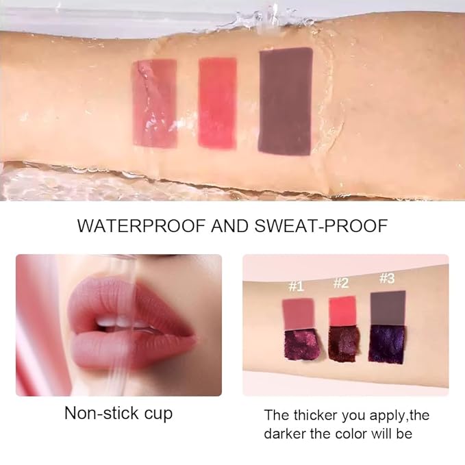 VaaKav Peel Off Lip Stain Lip Liner – Waterproof Tattoo Lip Tint, Long Lasting Smudge-Proof Transfer-Proof, Highly Pigmented Precision Lip Liner for Full Lips(03 Coffee Sense)