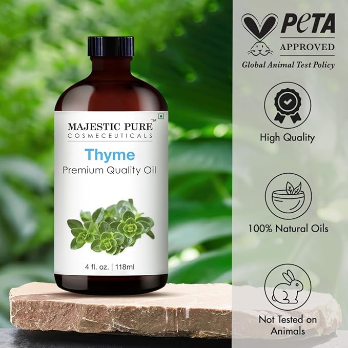 Majestic Pure Thyme Essential Oil for Diffuser - 4 Fl Oz
