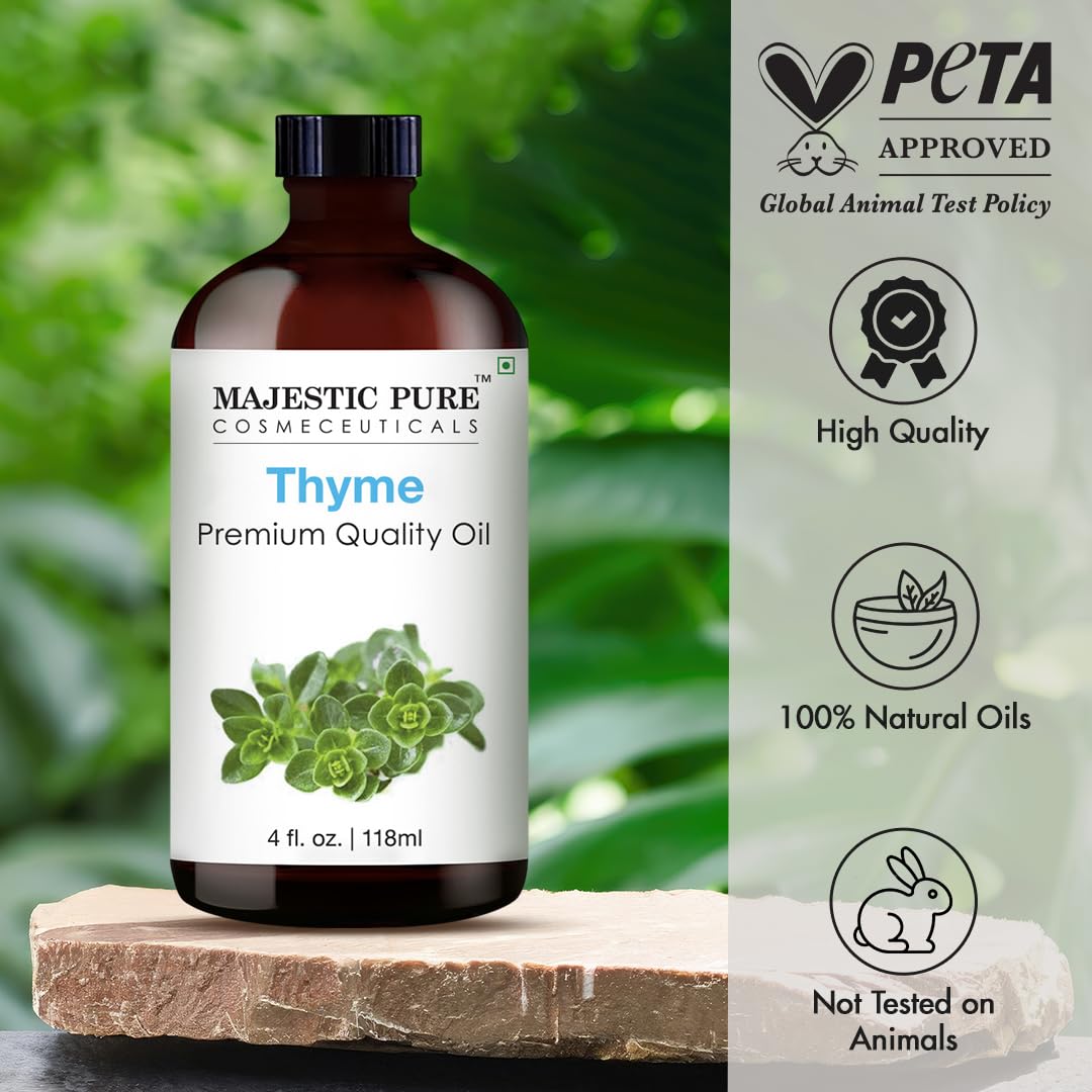Majestic Pure Thyme Essential Oil for Diffuser - 4 Fl Oz
