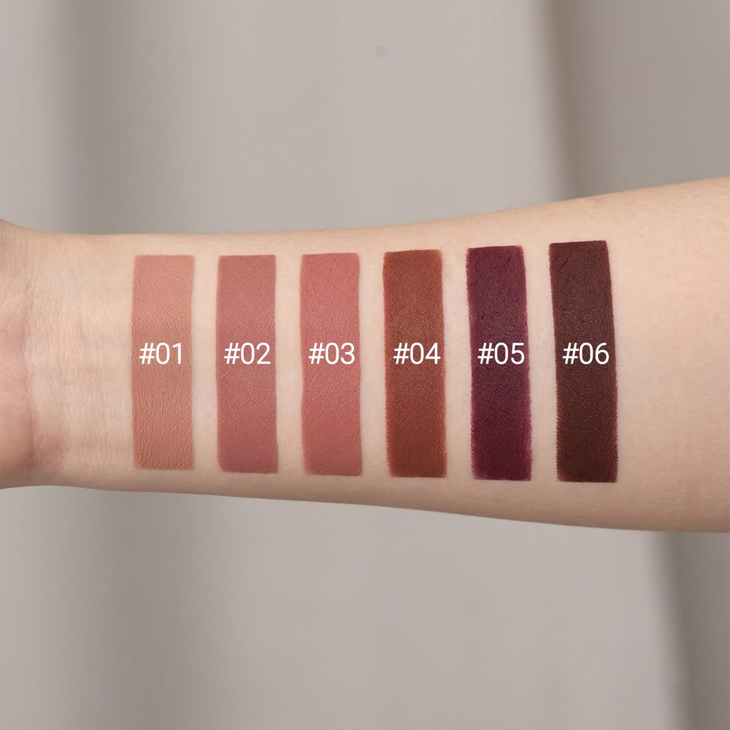 Erinde Matte Lipstick Crayon for Women, Berry Red Wine 24 Hour Lipstick Lip Liner Pencil, Neutral Lip Stick Long Lasting Waterproof, Vegan & Cruelty-Free, 05