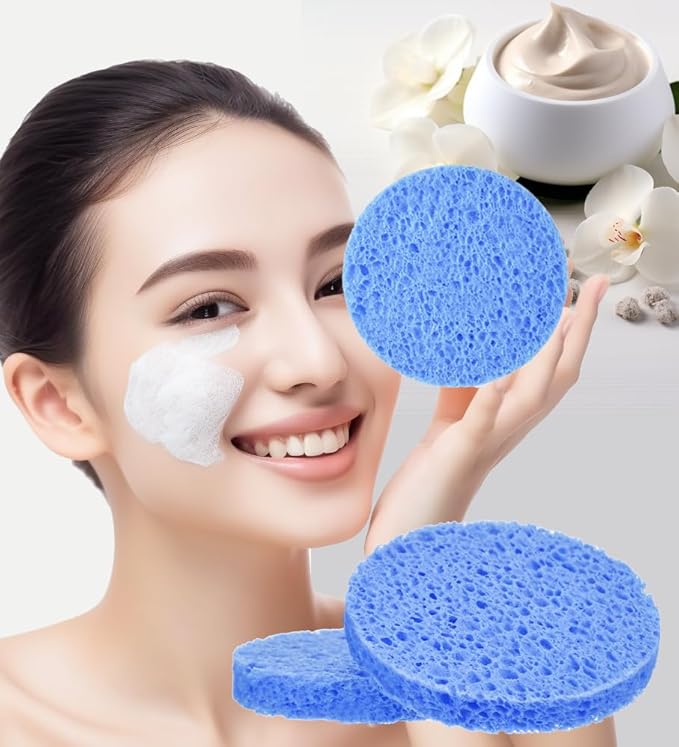 METUUTER Facial Sponges 50 Count Compressed Spa Sponges for Face Clean