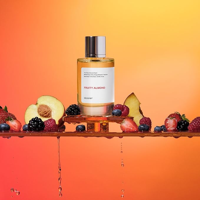 Dossier - Fruity Almond - Eau de Parfum - Inspired by C.Herrera Good Girl - Perfume Luxury - Pure Infused - Paraben-Free - Vegan - For Women - Fragrance 3.4 Fl oz (Spray 100ml)