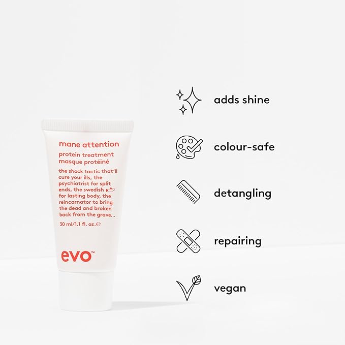 Evo Repairing Introduction Set - Hair Strengthening Shampoo, Conditioner & 2 Leave-In Protein Treatments for Damaged, Color-Treated Hair - Travel Size