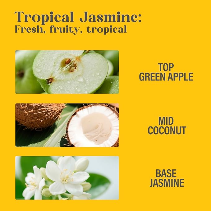 Body Spray for Women, Tropical Jasmine, Bling Fragrance Mist, 3.4 fl oz