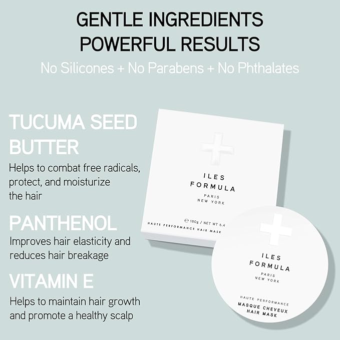 ILES FORMULA Hair Repair Mask, Deep Conditioning Treatment for Damaged Hair