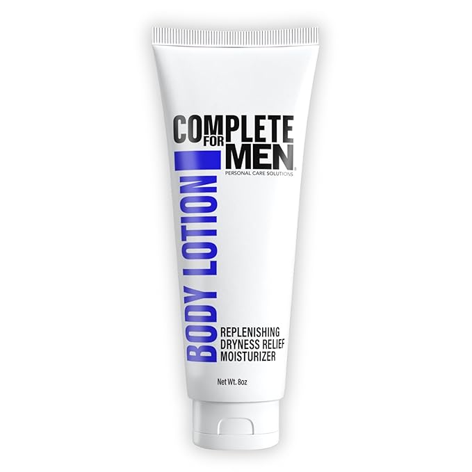 COMPLETE FOR MEN - Body Lotion for Men, for Dry Skin: Non-Greasy Hand & Body Moisturizer with Shea Butter, Aloe Vera, 24 Hour Hydration, Mens Lotion for Dry Skin