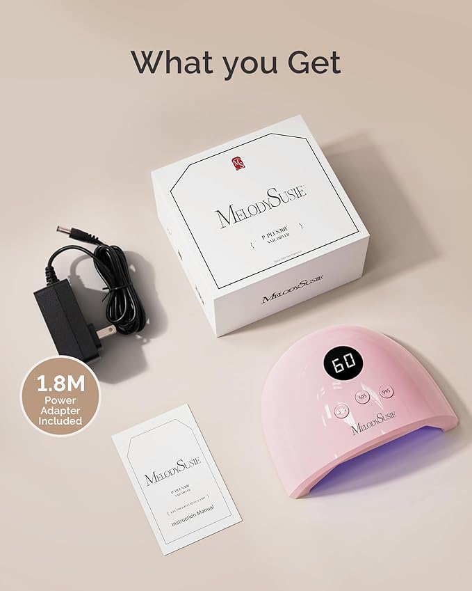 MelodySusie UV/LED Nail Lamp P-Plus30F for Rhinestone Glue