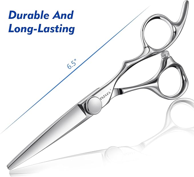 Hair Cutting Scissors for Hairstylist Hairdresser, Professional Barber Shears with Razor-Sharp Blades & Cobalt Alloy Steel for Salon and Slef Haircut DIY Home Use, Precison Hair Scissor, 6.5 Inch