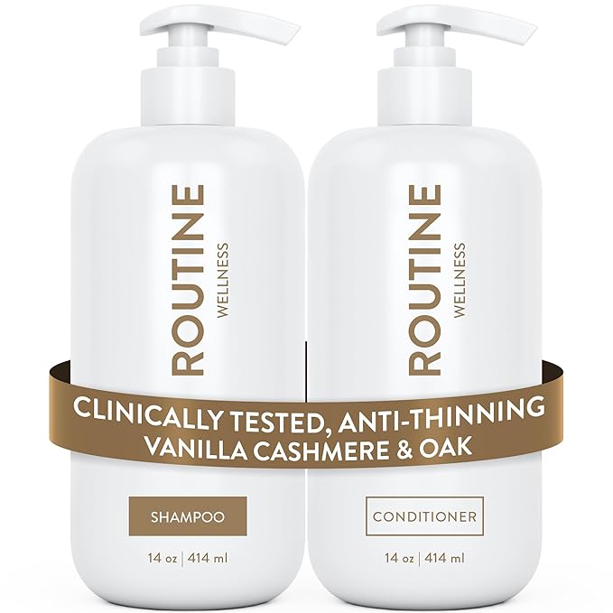 Routine Wellness Shampoo & Conditioner Set - Vanilla Cashmere & Oak