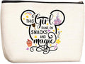 Wenboco Cartoon Mouse Cute Mouse Themed Gifts Cosmetic Bag for Women Teen Girls Birthday This Girl Runs On Snacks Makeup Bag Funny Anime Pouch Travel Bags Skincare Toiletry Bag Makeup Bag Anime Gifts