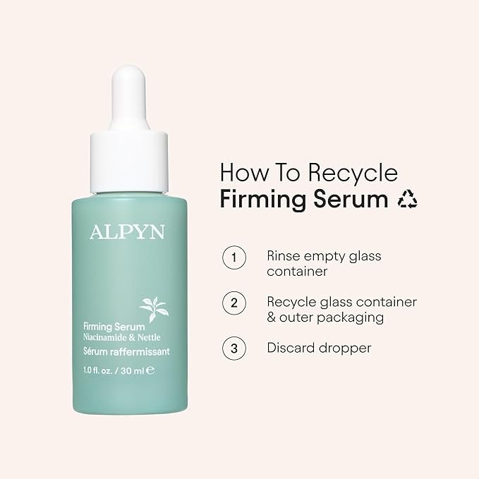 ALPYN Hydrating Firming Serum with Nettle & Niacinamide | Visibly Smooth, Plump & Firm | Reduce the Look of Fine Lines & Pores | 1 oz / 30 ml