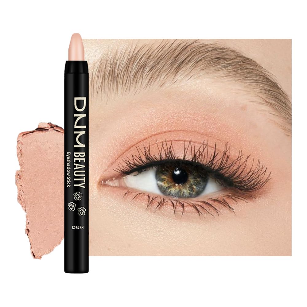 IATMOMOD Nude Pink Matte Cream Eye Shadow Stick Makeup for Women, Nude Pink Matte Eyeliner Pencil Eyeshadow Brightener Stick for Eyes, Waterproof Eyeshadow Applicator Blendable sombras para ojos 68#
