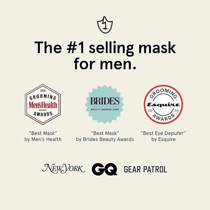 JAXON LANE Bro Mask Korean Face Mask for Men, Hydrogel Masks, 4 x 4 Pack