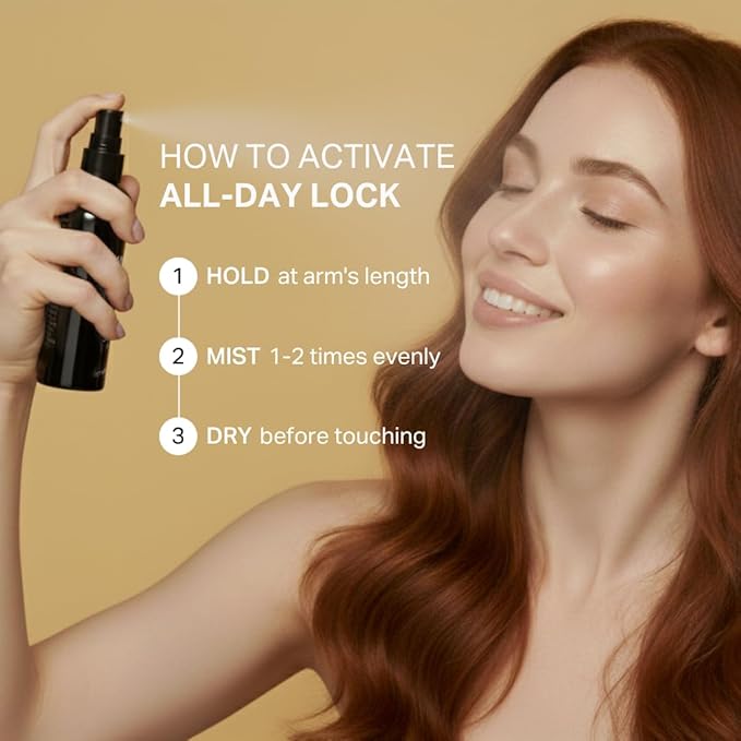 Y'OUR Age-Defying Setting Spray & Silk Face Mist, 16HR+ Crease-Resistant, Transfer Proof, Hydrating Mist for Mature Skin, Pore-Blurring & Skin-Firming, Vegan & Cruelty-Free, Caffeine & Pro-Vitamin