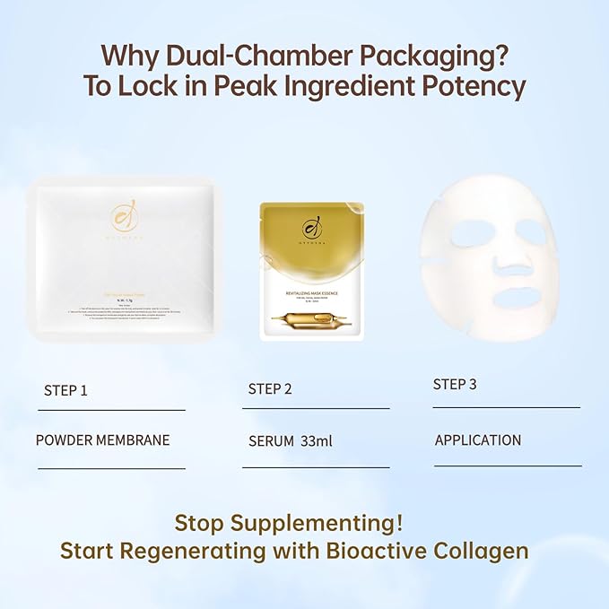 OTTOSHA Collagen Face Mask – Hydrating & Moisturizing Sheet Mask for Daily Skin Care, Anti-Aging Facial Treatment Value Pack (5 Packs)