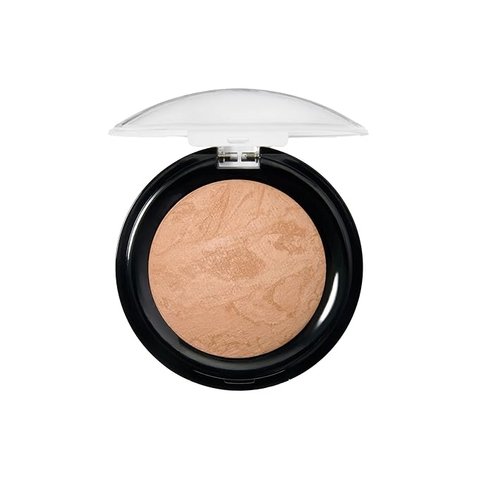 LAURA GELLER NEW YORK Award-Winning Baked Balance-n-Brighten Color Correcting, Travel Size, Powder Foundation – Golden Medium – Handmade in Italy – Buildable, Matte Finish – For Mature Skin
