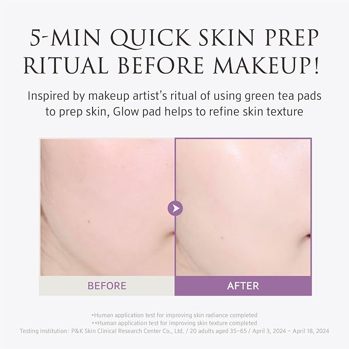 YUNJAC Skin Perfecting Glow Prep Pad, 45 Pads, Toner Pads
