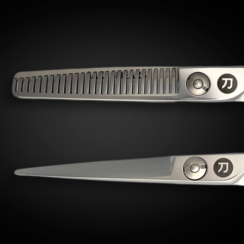 Saki Kotaro 6 Inch Set of Hair Cutting Shears - For Professional Hairdressers and Barbers - Hair Scissors and Thinning Shears for Hair Cut - Made from Japanese 440C Steel
