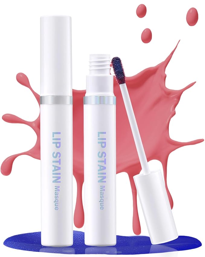 Berinist Lip Stain Masque Lip Liner Stain Long Lasting Waterproof Lip Tint Stain Semi-Permanent Lip Tattoo Transfer Proof Non-Drying Matte Finish Suitable for Women's Daily Lip Makeup
