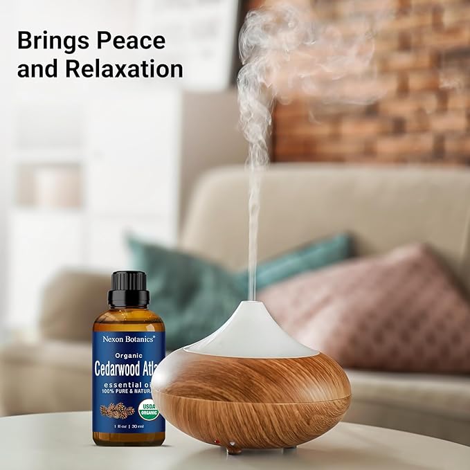 Organic Cedarwood Essential Oil 30 ml - 100% Pure & Natural - Hexane Free