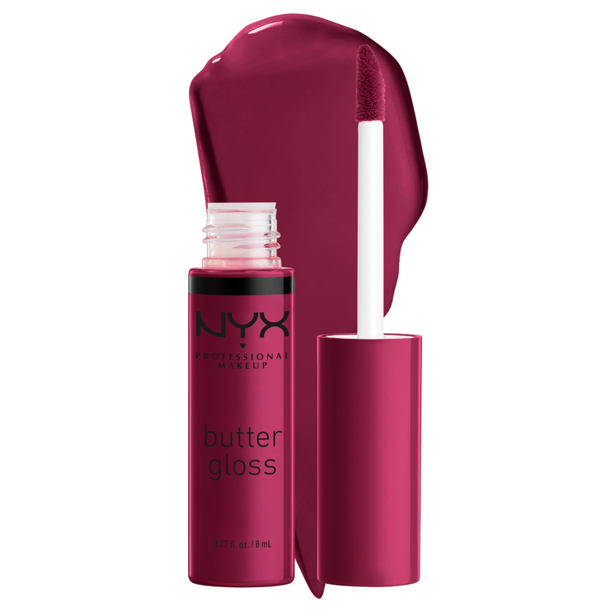 NYX PROFESSIONAL MAKEUP Butter Gloss, Non-Sticky Lip Gloss - Red Velvet (Deep Red)