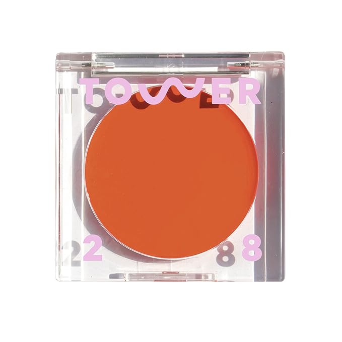 Tower 28 BeachPlease Cream Blush + Tinted Lip Balm - Multi-Use Lip Tint + Dewy Blush for Cheeks With Aloe Vera + Green Tea - Vegan, Non-Comedogenic Makeup for Sensitive Skin - Golden Hour (0.16 oz)