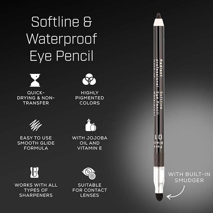 Radiant Professional Waterproof Eyeliner Pencil, 12 Olive