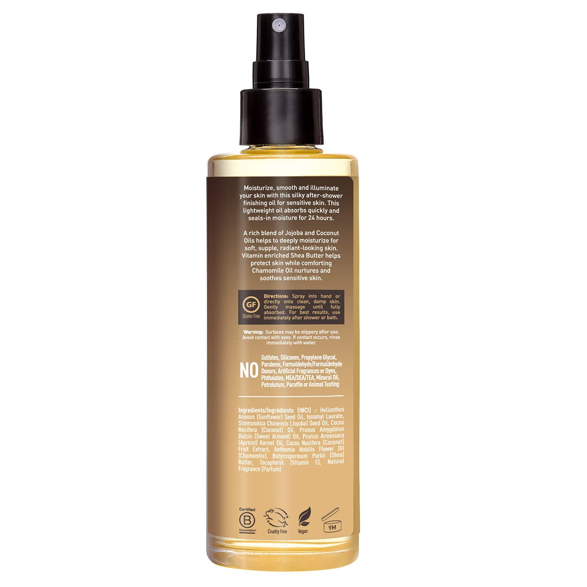 Desert Essence Jojoba, Coconut & Chamomile Body Oil Spray, 8.28 fl oz