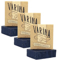 Varina Organic Lemongrass Soap - Charcoal Bar - Gentle Cleansing for Sensitive Skin Citrus Herbal - 3 Pack - Natural Soap