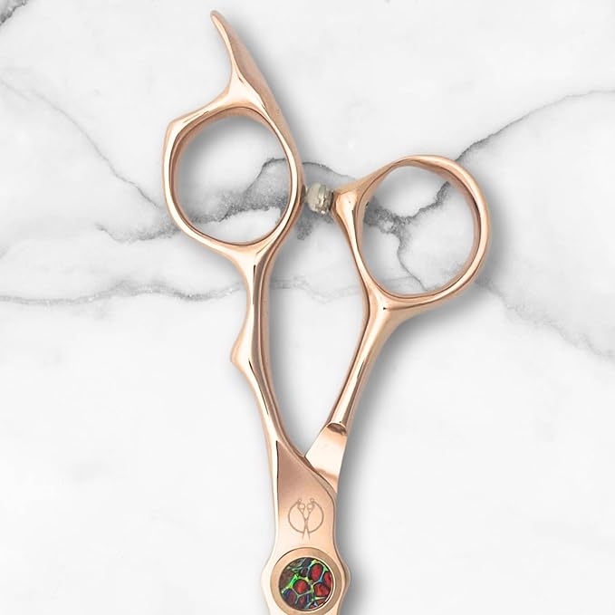 6 Inch Gold Hair Cutting Shears - VG-10 Japan Stainless Steel With Gold Titanium Finish - Designed for Professional Users (Hair Cutting Shears)