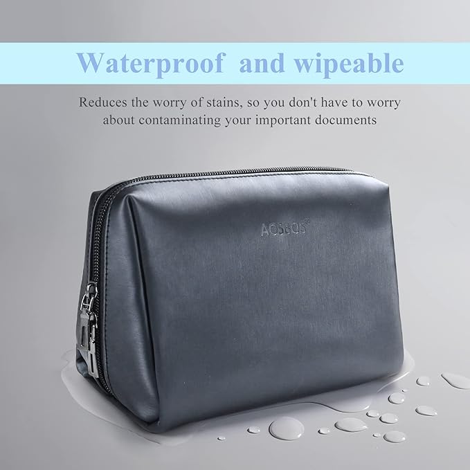 Aosbos Small Makeup Pouch, Travel Cosmetic Bags for Women,Travel Pouch