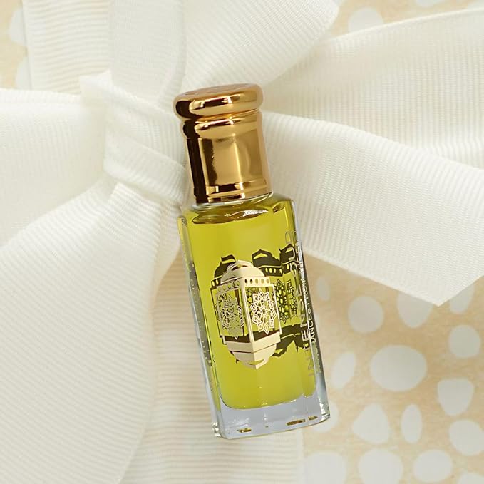 INTENSE OUD Platinum Sand Long Lasting Arabian Perfume Oils for Women 12ML (0.40 OZ) Fragrance Oil with Peach, Amber & Creamy Vanilla - Concentrated Perfume Oil & Valentines Day Gift With Black Box