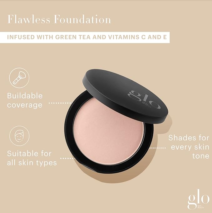 Glo Skin Beauty Pressed Base Powder Foundation Beige Light, 0.31 oz