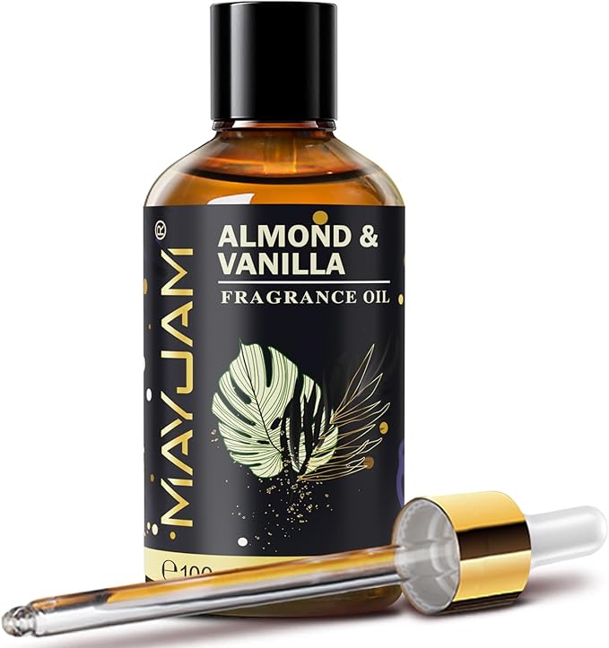MAYJAM Almond & Vanilla Fragrance Oil for Diffusers, 100ML/3.38FL.OZ