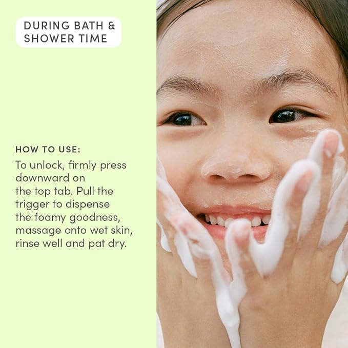 Evereden Kids Cloud Foam Body Wash, Dermatologist-Tested, Juicy Citrus